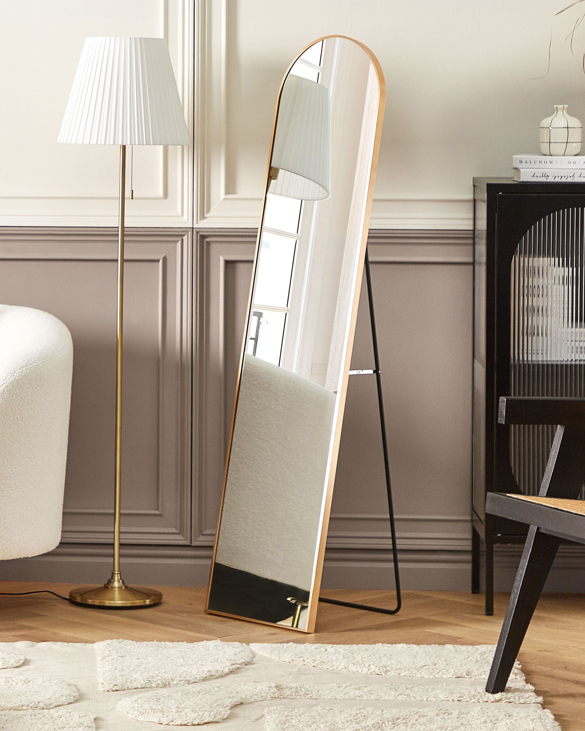Standing Mirror BAGNOLET 150 cm Metal Gold