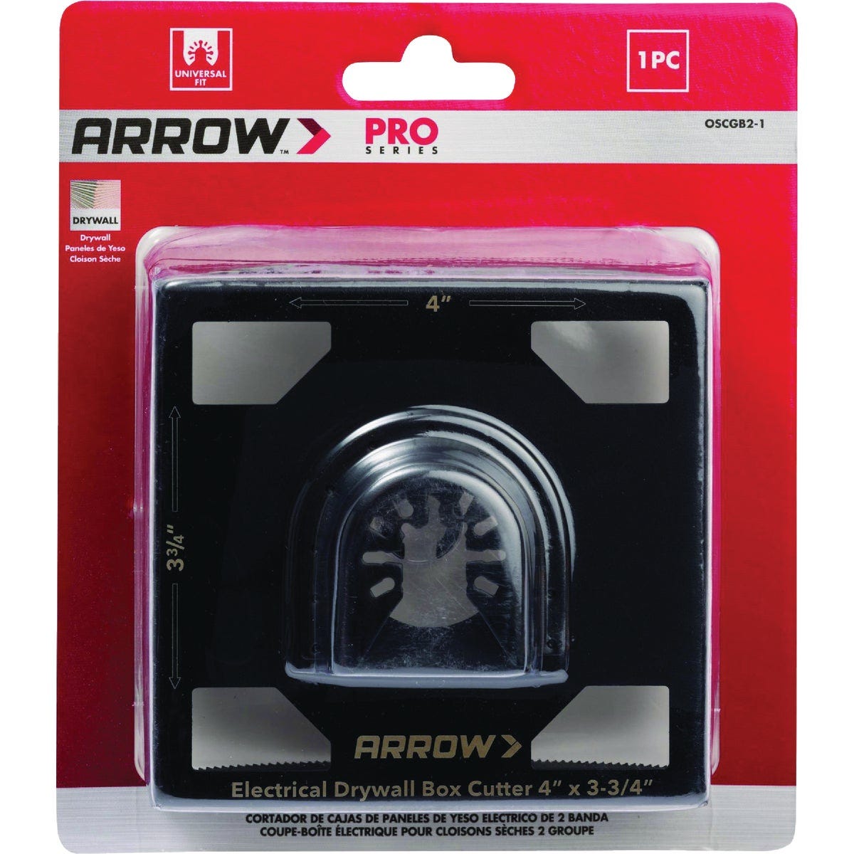 Arrow 4 In. x 3-3/4 In. Double Gang Box Cutter