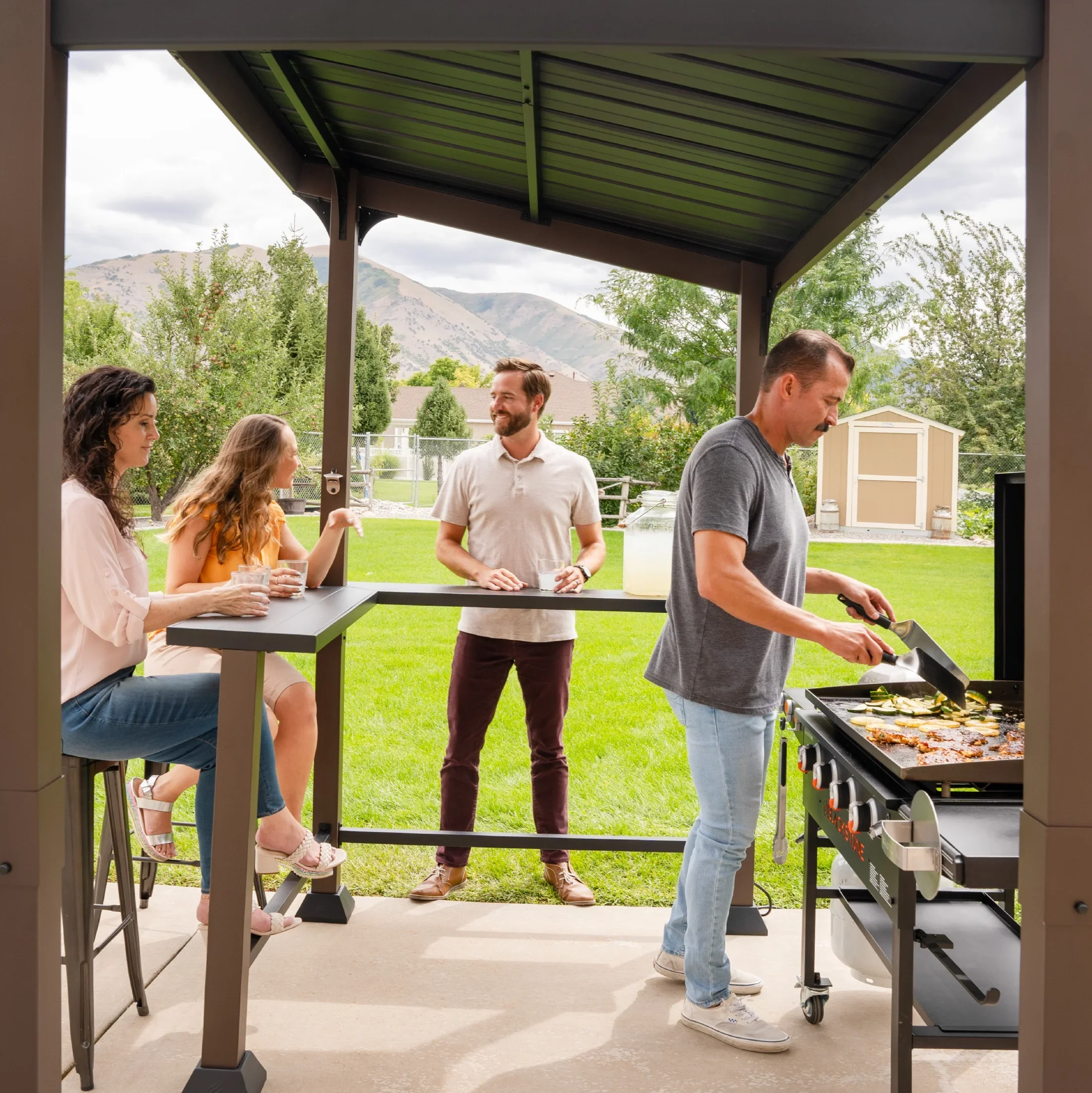 Blackstone Outdoor Griddle/Grill Pavilion, 5' x 8' - 6001 - Image 7 Blackstone Outdoor Griddle/Grill Pavilion, 5' x 8' - 6001 - Image 7