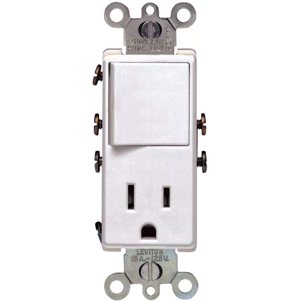 Leviton White 15A Switch & Outlet