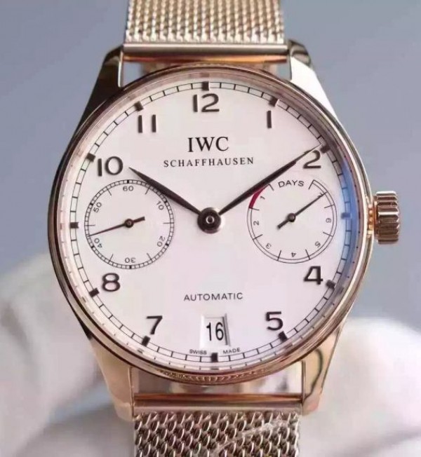 Replica IWC YL Portuguese RG IW5001 White Dial - Top club