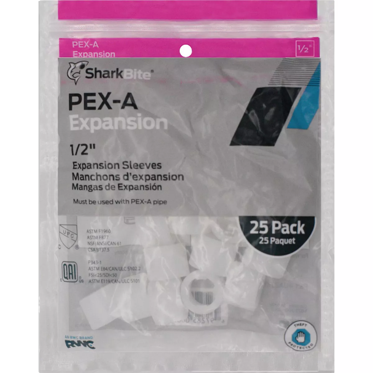 SharkBite 1/2 In. PEX-A Expansion Sleeve (25-Pack)