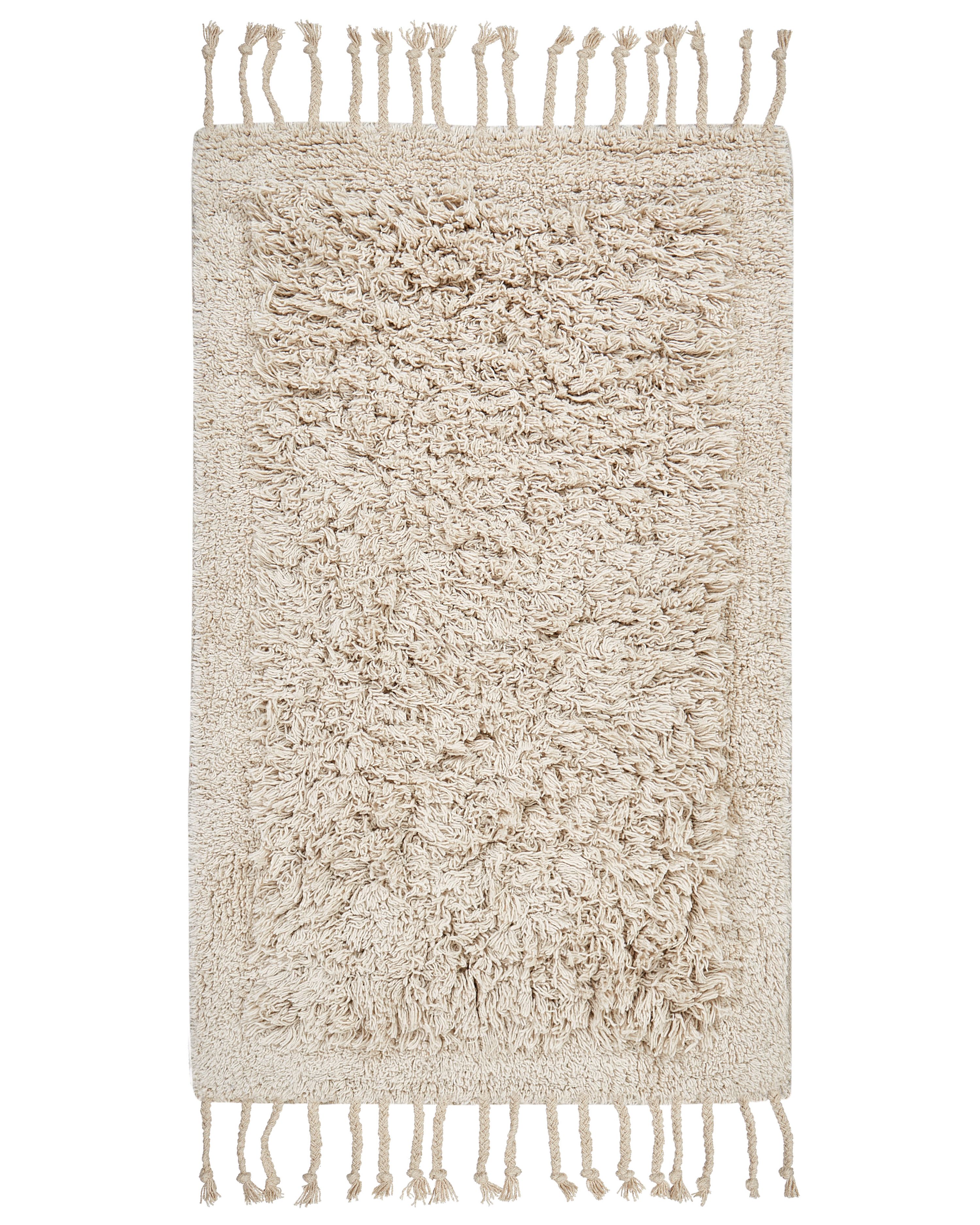 Bath Mat OLTAN Beige 50 x 80 cm Cotton