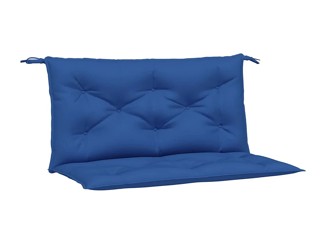 Coussins de banc de jardin lot de 2 bleu royal tissu oxford