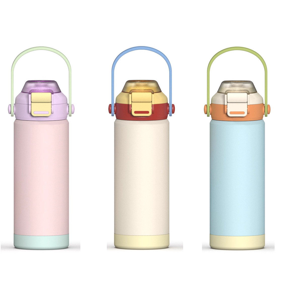 Cross-border Explosions 304 Stainless Steel Space Pot Vacuum Insulation Non-slip Silicone Bottom Lead-free Multi-lid Outdoor