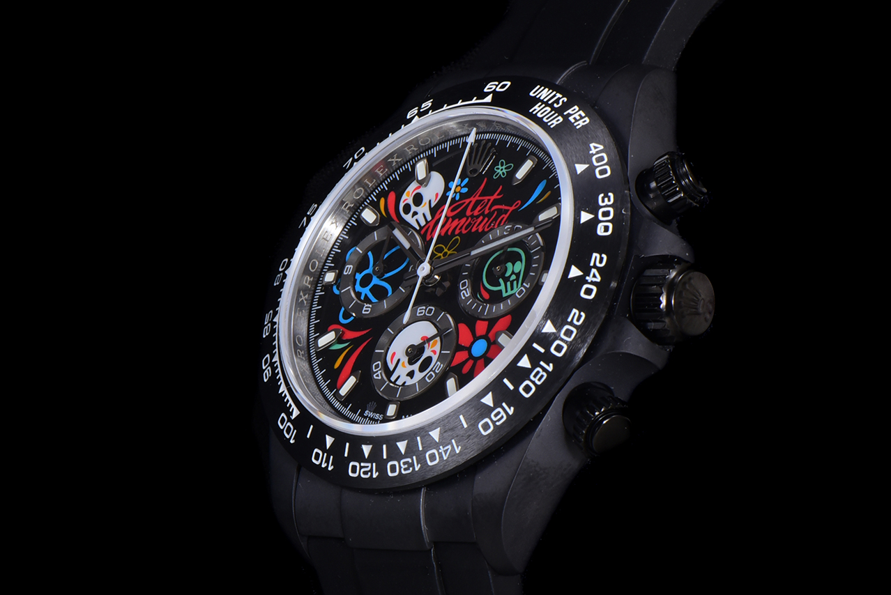 Rolex Daytona-AET x ROLEX x Picasso Crossover-Charles the Great-Black(1:1 replica) - Top club