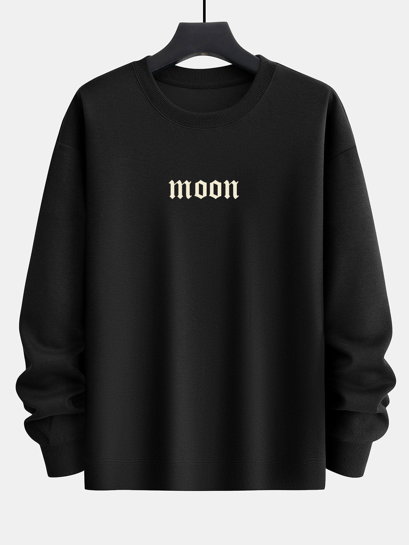 Moon Back Print Relax Fit Sweatshirt