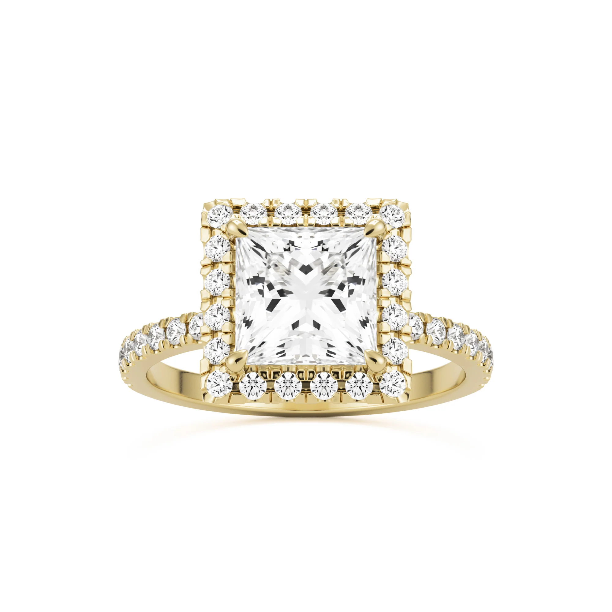 The Square Halo Pavé
