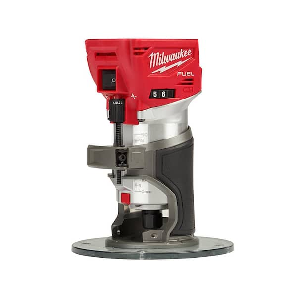 M18 FUEL 18V Lithium-Ion Brushless Cordless Compact Router w/ Compact Router Plunge Base - Image 9