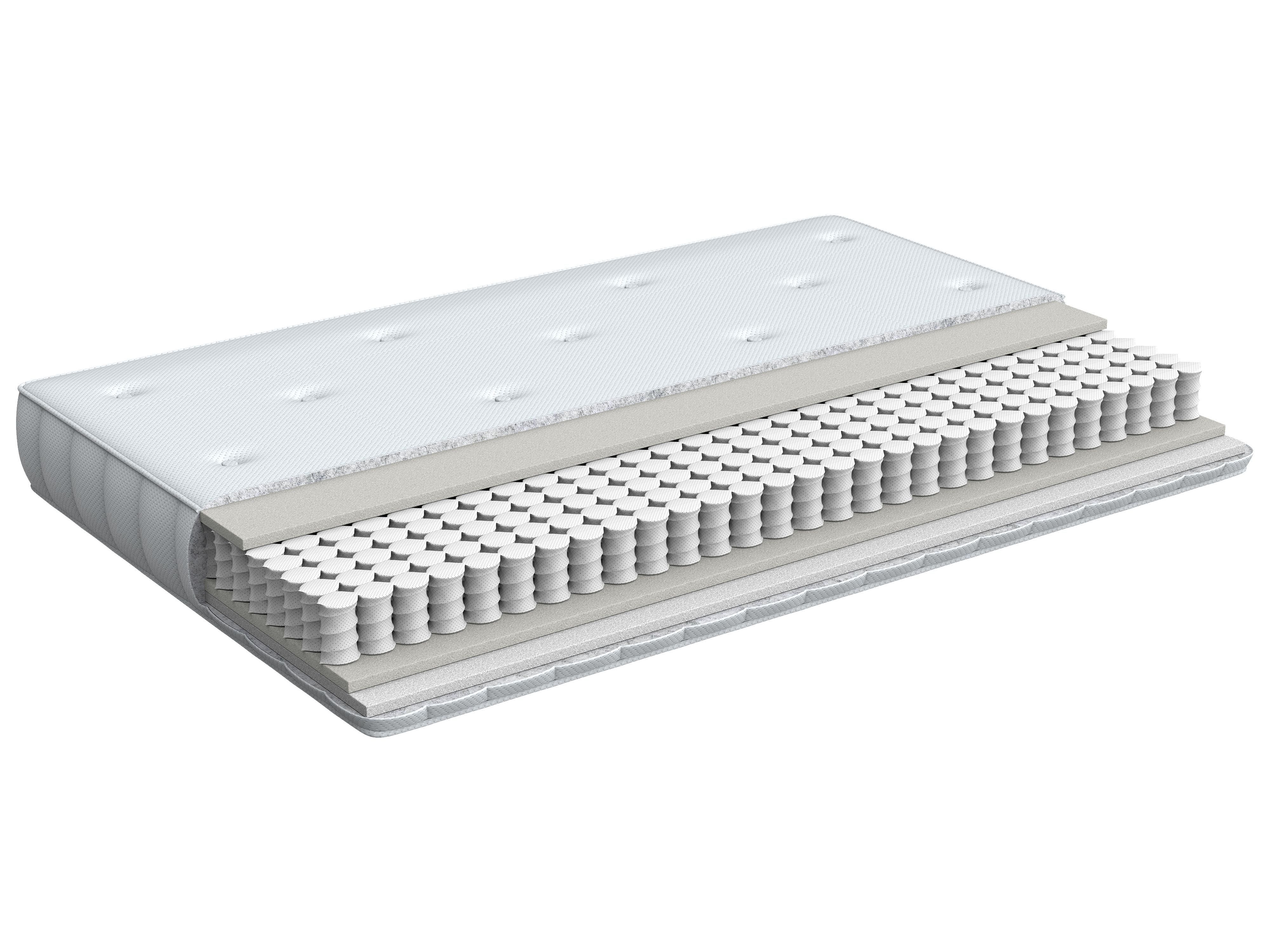 Pocket Spring Mattress DUO H3/4 Firm H2/3 Medium 180 x 200 cm (Super King Size)