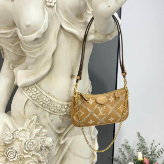 Louis Vuitton Monogram Empreinte Easy Pouch On Strap Arizona Beige1:1High-quality replica