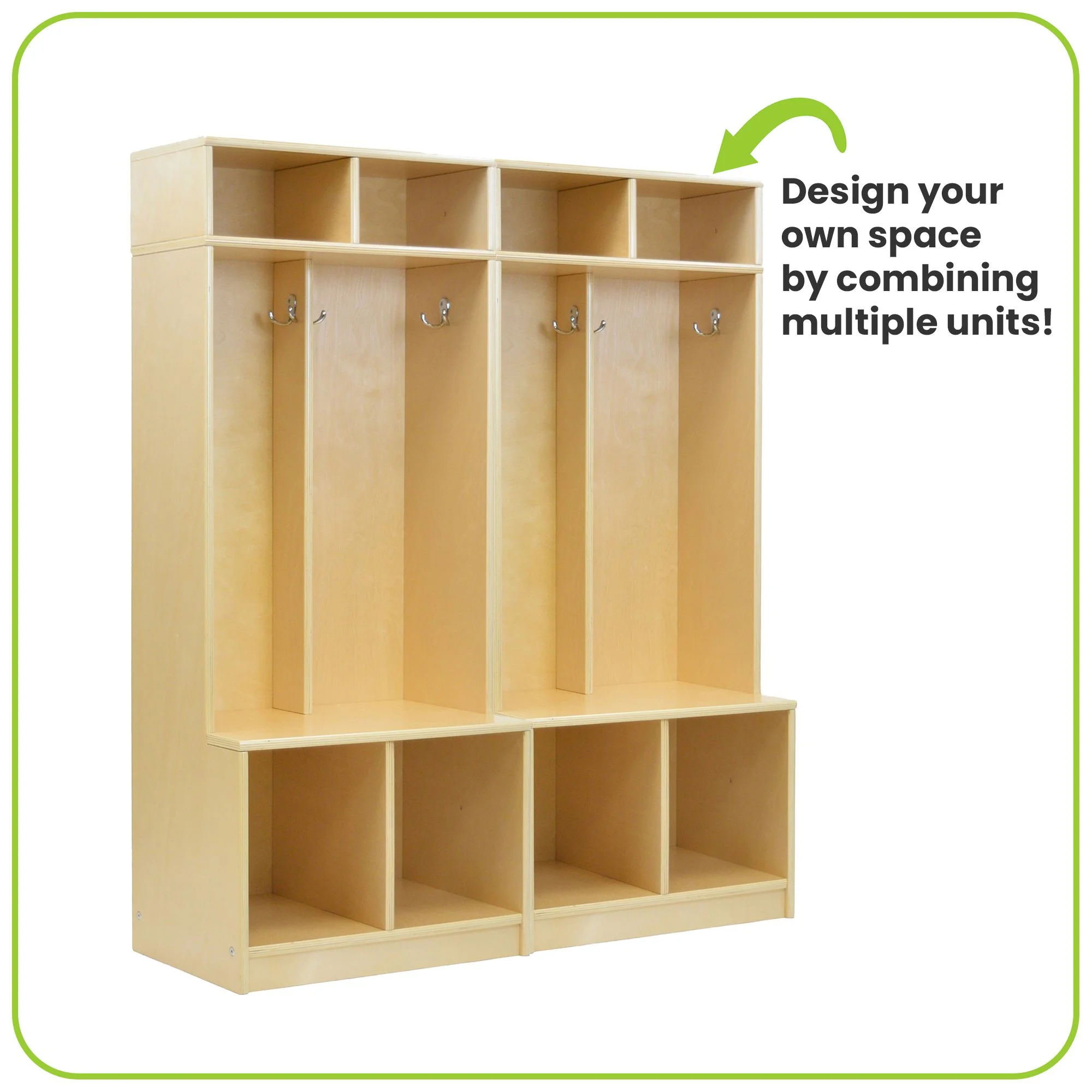 Little Partners Locker Cabinet Cubby Organizer, Learn 'N Store Wooden Classroom Cubbies Compartment Lockers for Storage of Toddlers and Kids Coats, Equipment, Backpacks - Espresso - Image 24