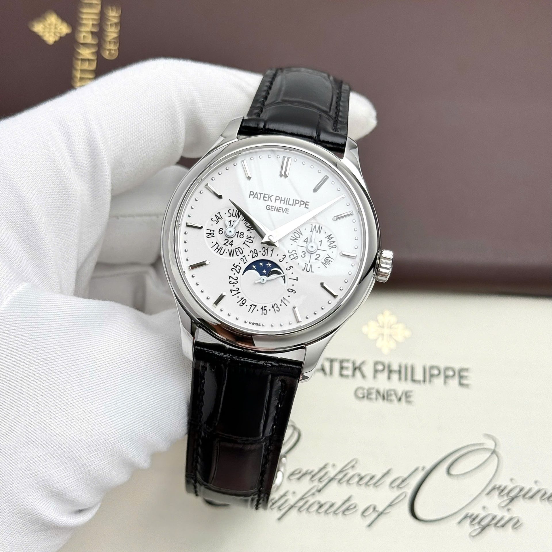 Patek Philippe Best Replica Watches Grand Complications 5327G Automatic Movement White Dial 40mm - Elite Watch Atelier