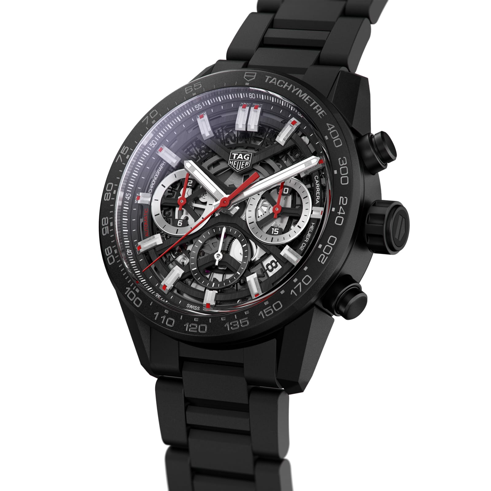 TAG Heuer Replica Watch Carrera Chronograph Automatic 43 mm Steel & Ceramic(1:1 replica) - Elite Watch Atelier