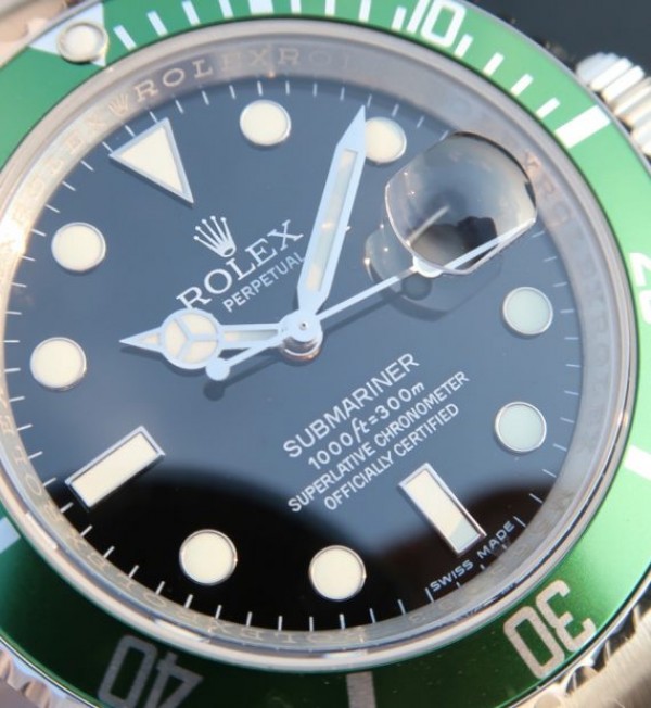 Replica Rolex Submariner 16610 LV Green Metal Bezel Noob  SS Bracelet A2836 - Top club