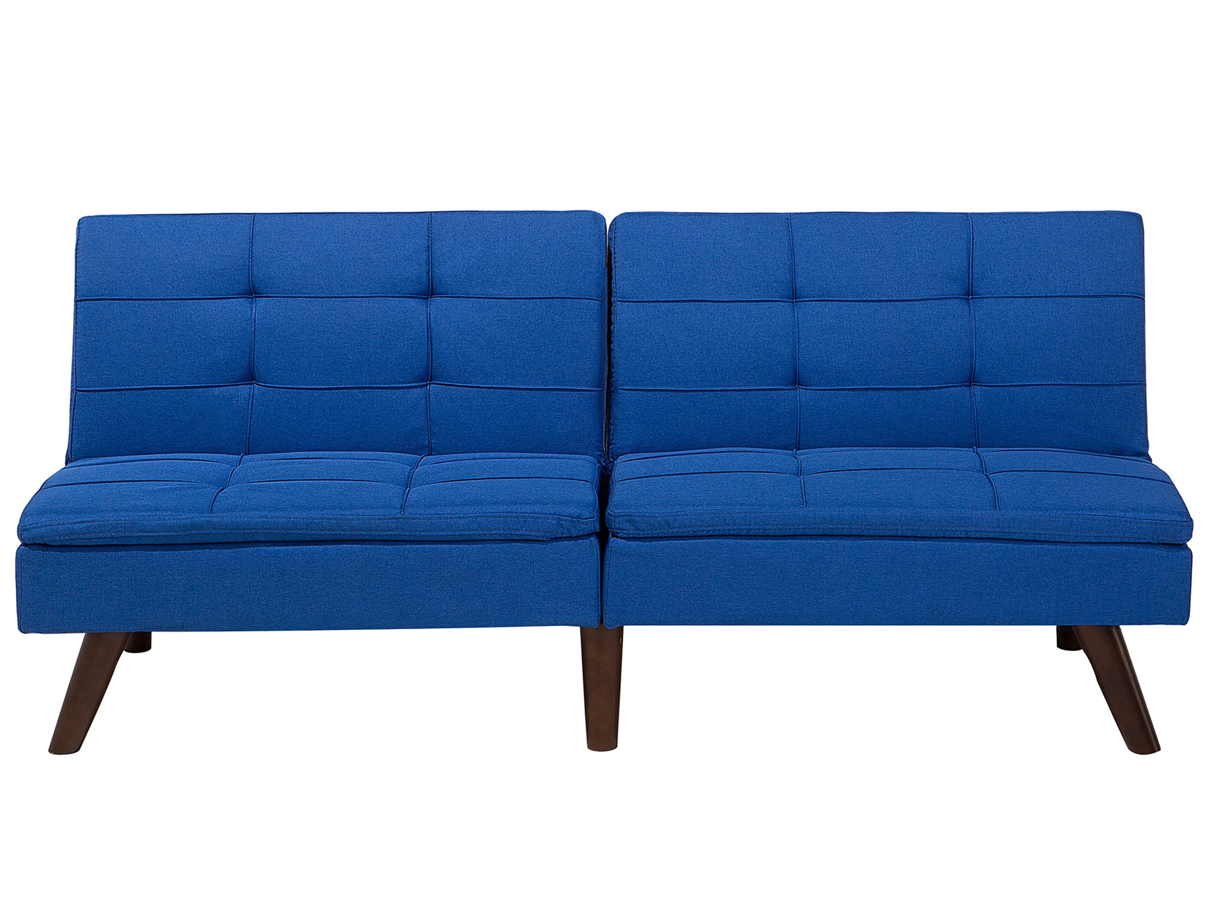 Sofa Bed 3 Seater RONNE Fabric Navy Blue