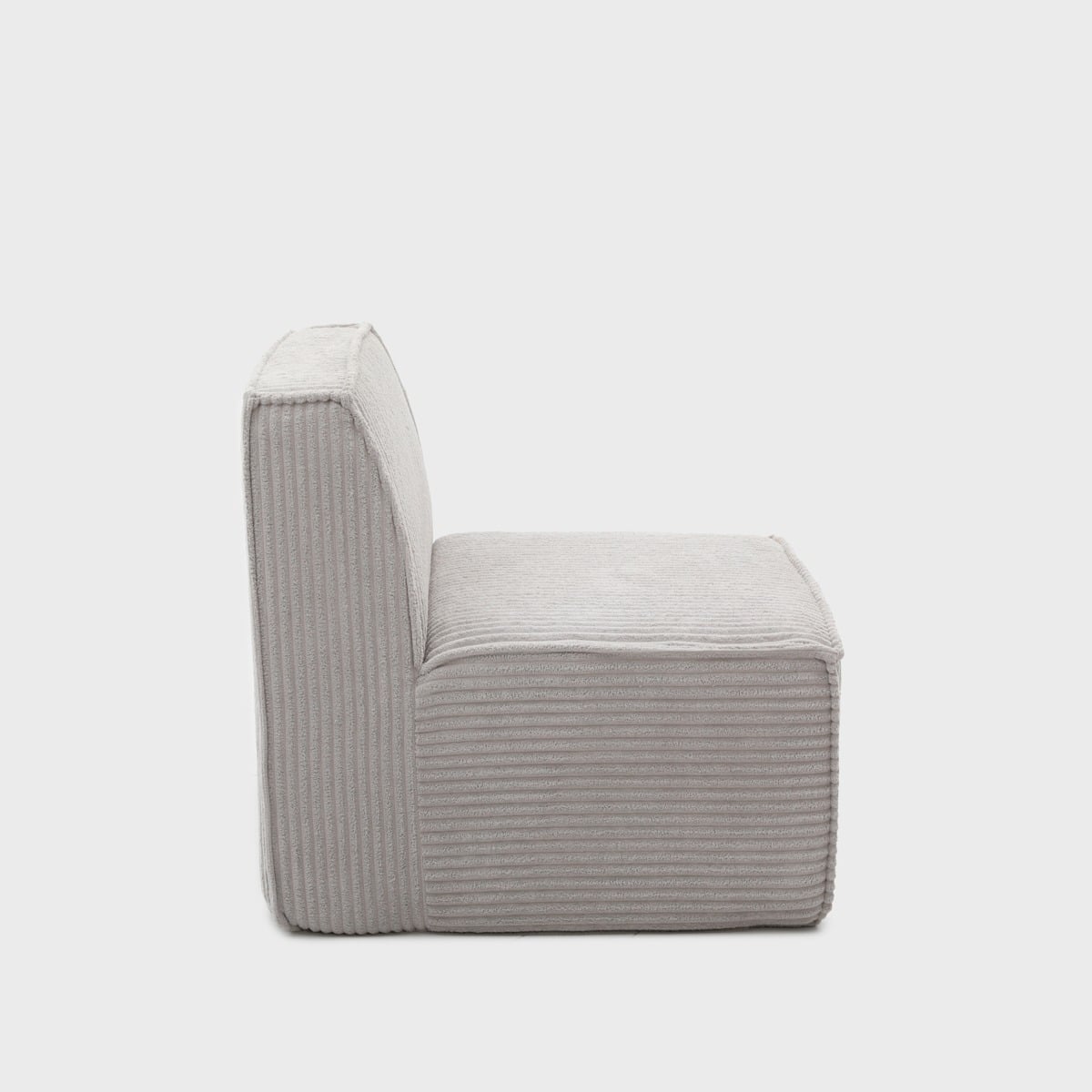 Fotel modułowy LYKKE ciemnoszary piankowy sztruksowy 73x88x73 cm