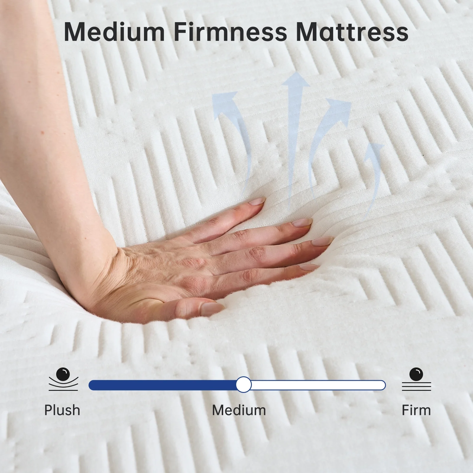 BabyQueen Twin Size Mattress 6" Medium Firm Gel Memory Foam Twin Mattress for Pressure Relief, Bed in a Box, Breathable Cooling Layers, Certified Safe Materials - Image 5