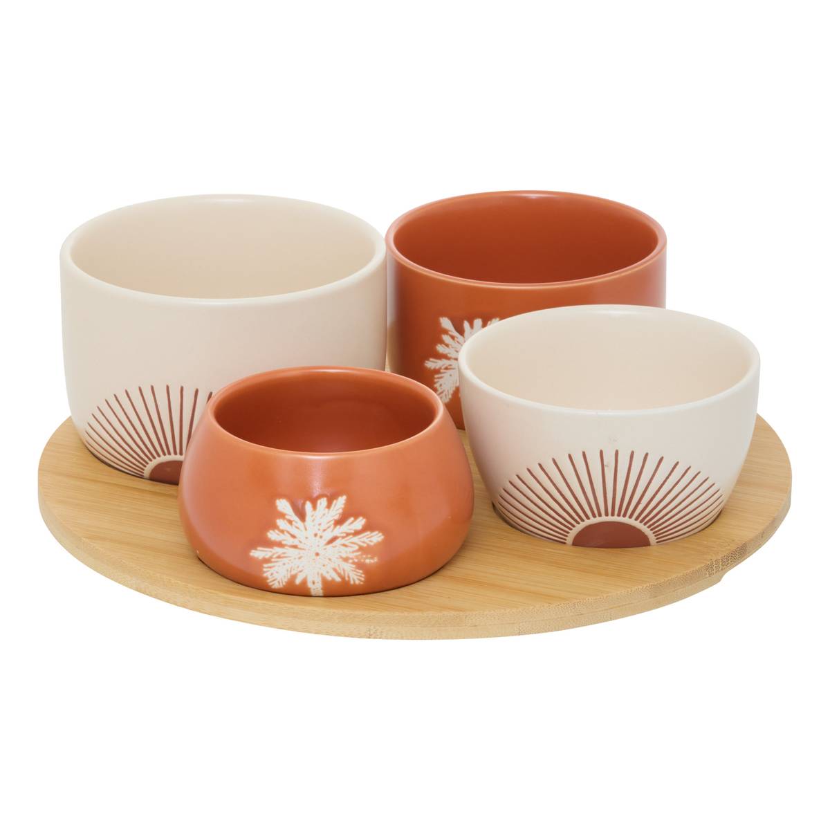 5-piece appetizer set "Sunshine" stoneware (ceramic), 5 pieces