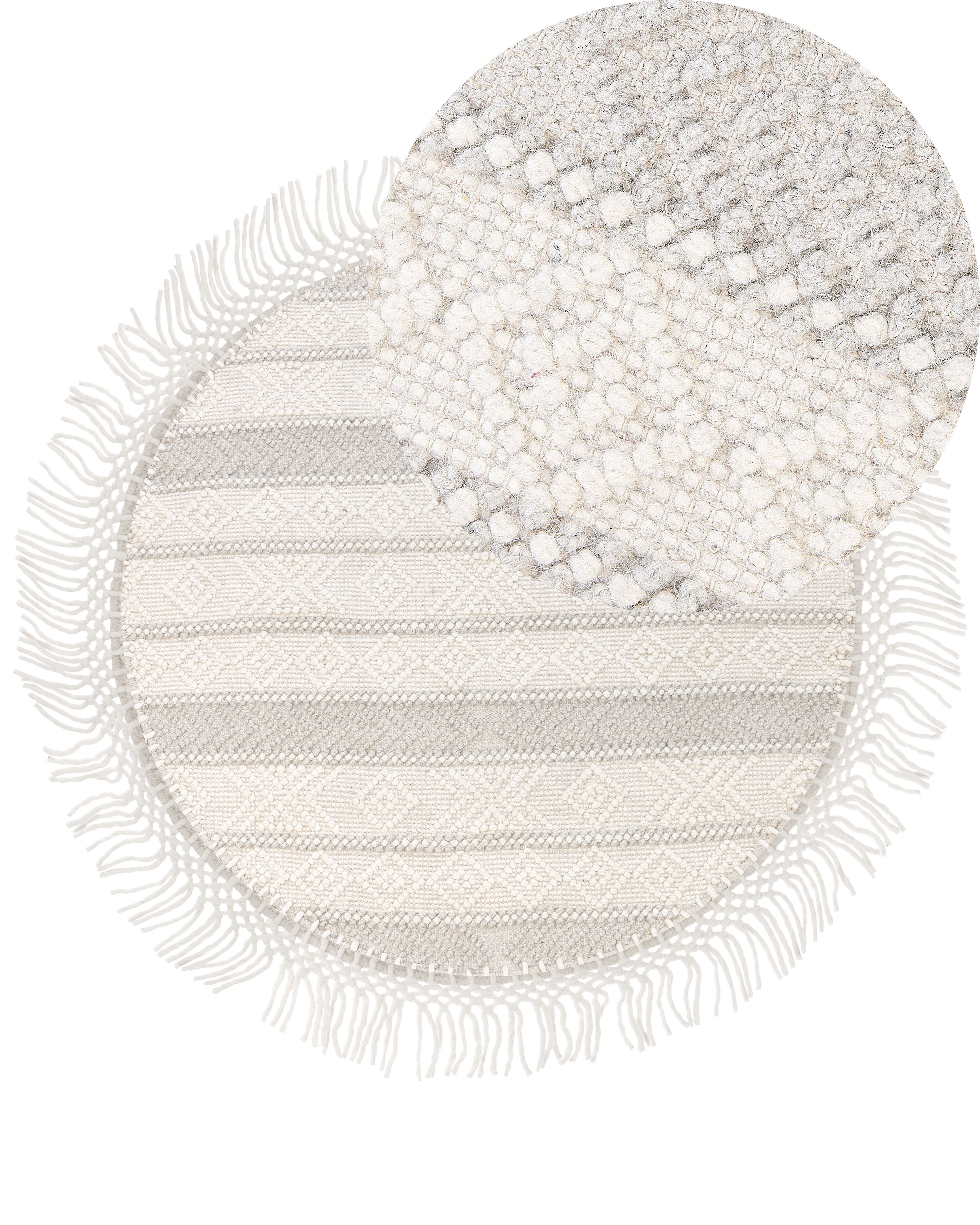 Rug BALTALAR Beige ø 140 cm Wool