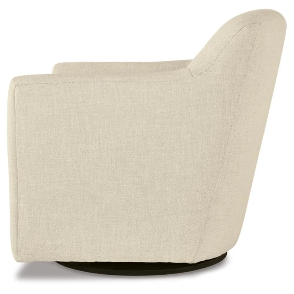 Signature Design by Ashley Bradney Beige Swivel Accent Chair - Image 5