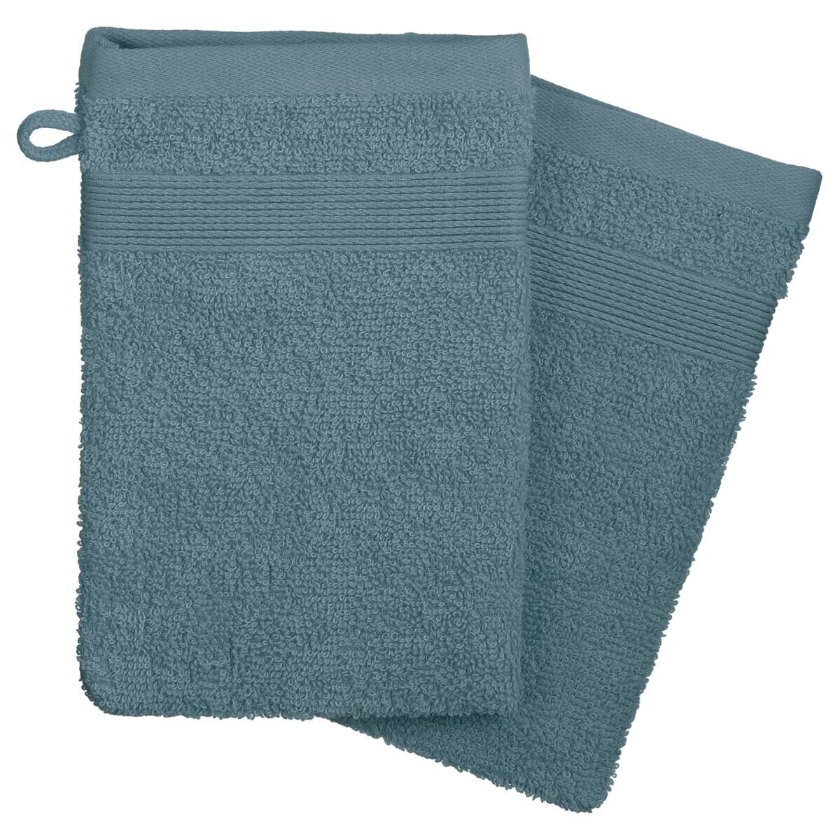 Set of 2 flannels Storm Blue, 15x21 cm