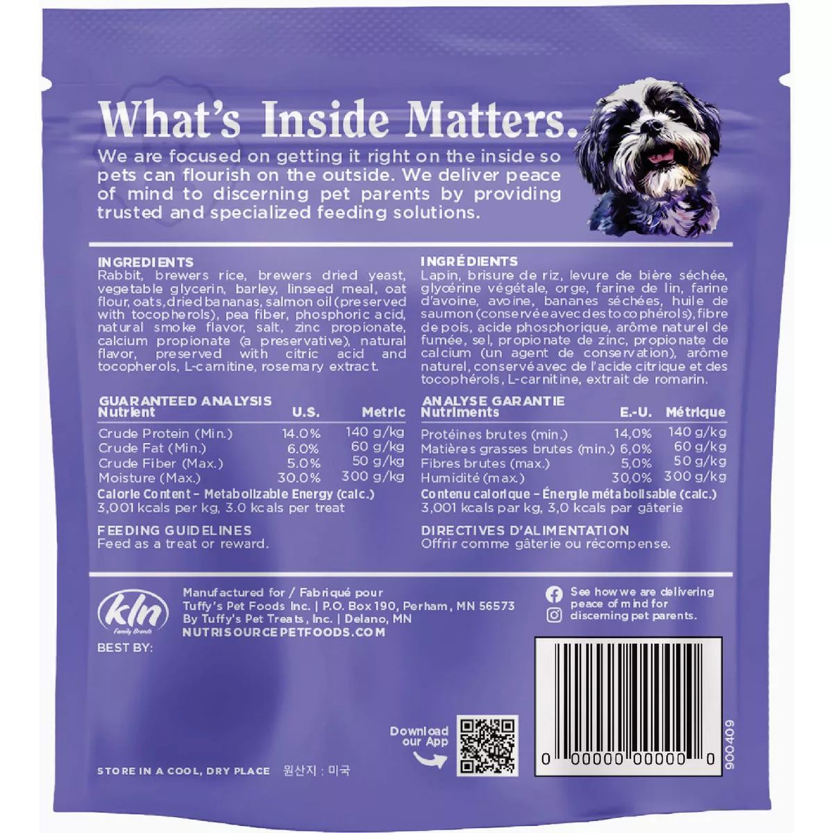 NutriSource Little Bites 6 Oz. Rabbit Dog Treat
