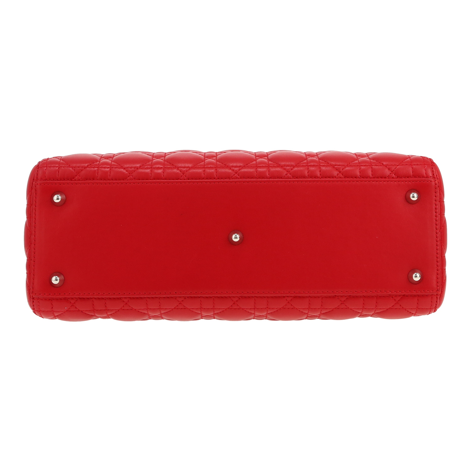 Dior Lady Dior handbag in red leather cannage1:1High-quality replica
