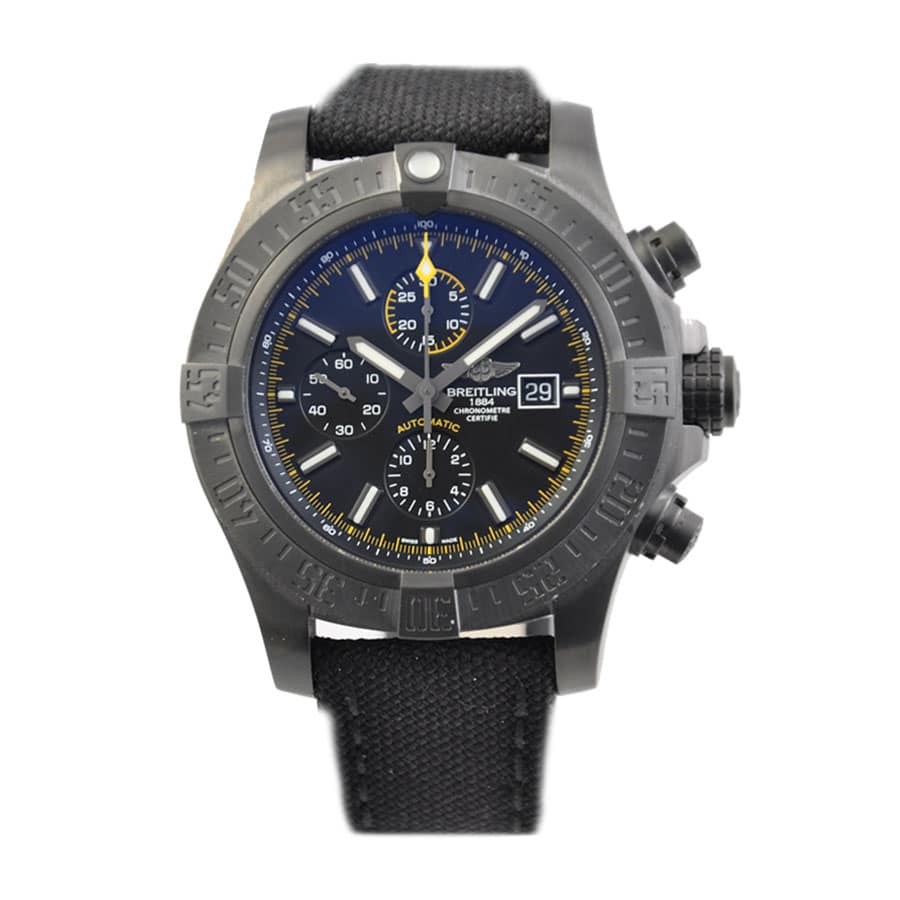 Breitling Super Avenger II Black Steel M133711A/BF30 Replica - Top club