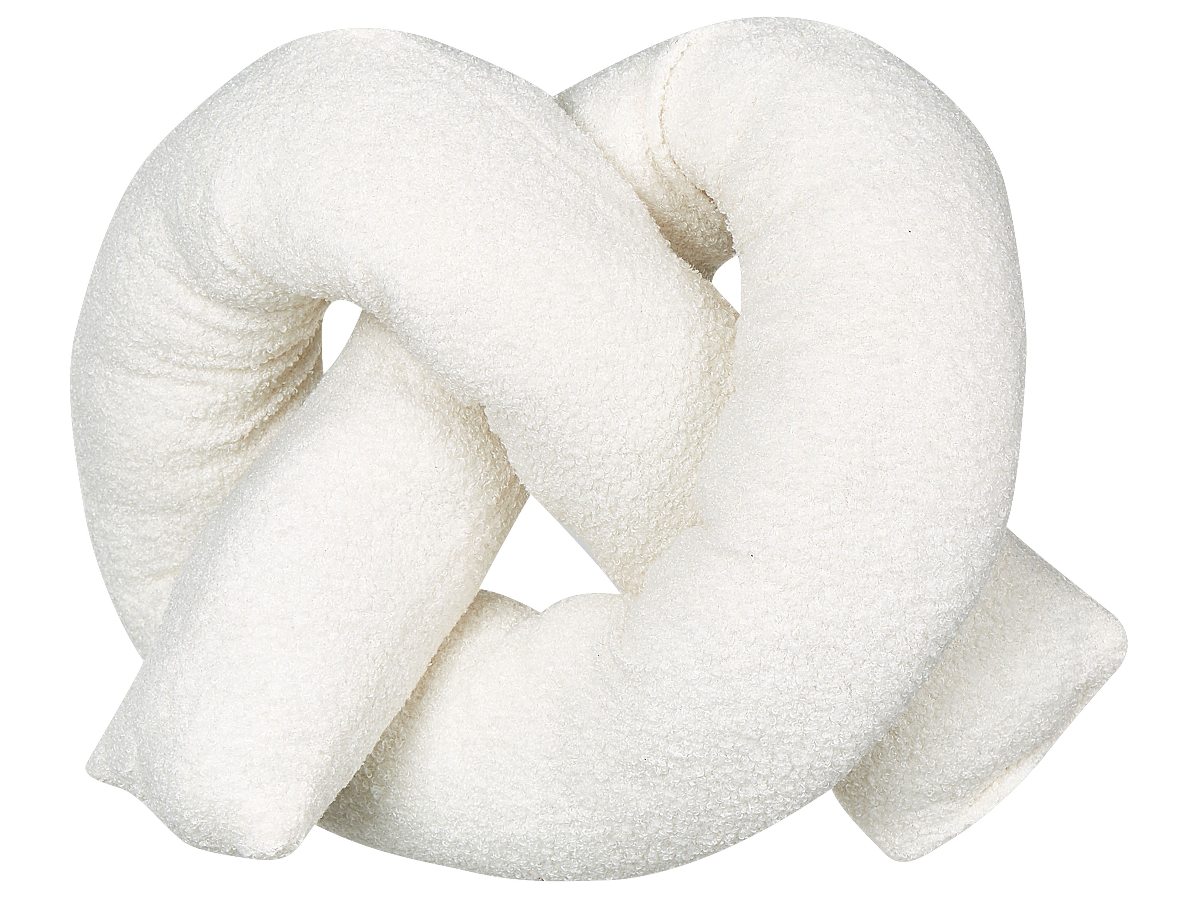 Throw Cushion GLADIOLUS Boucle 172 x 14 cm Off-White Solid