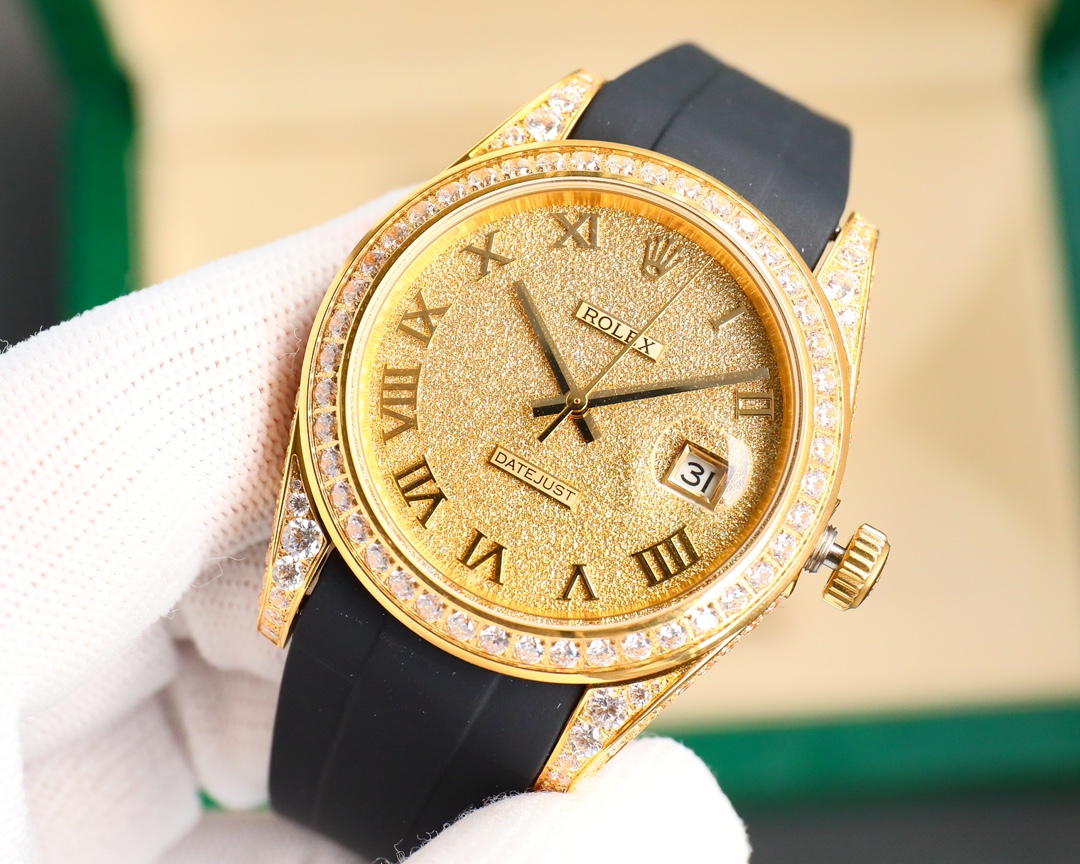 Rolex Logbook Full Luxury Model - Brilliant Roman Dial - 18k Nano-Technology 41MM(1:1 replica) - Top club