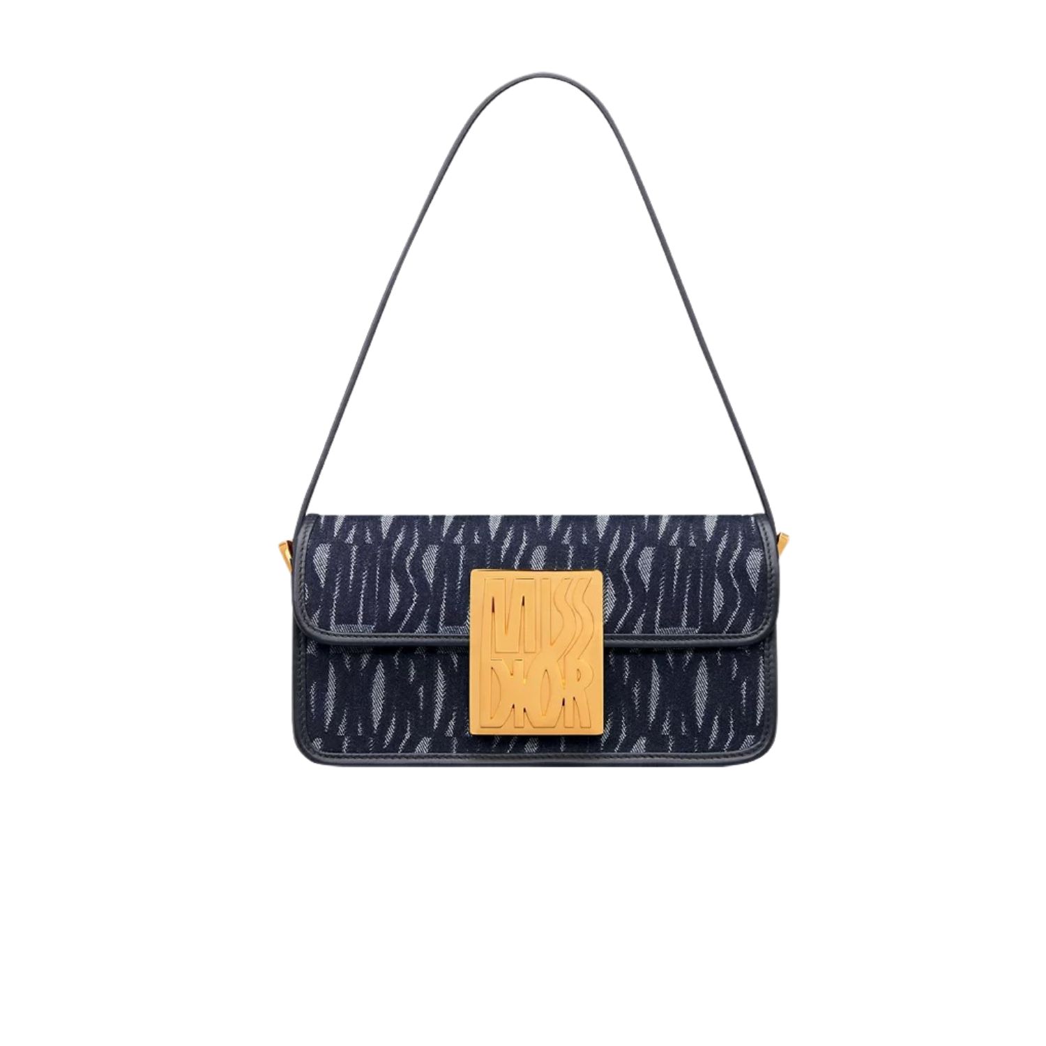 Miss Dior Flap Bag Blue Denim For Women 22cm/8.5in – M2610UDXR_M49E1:1High-quality replica
