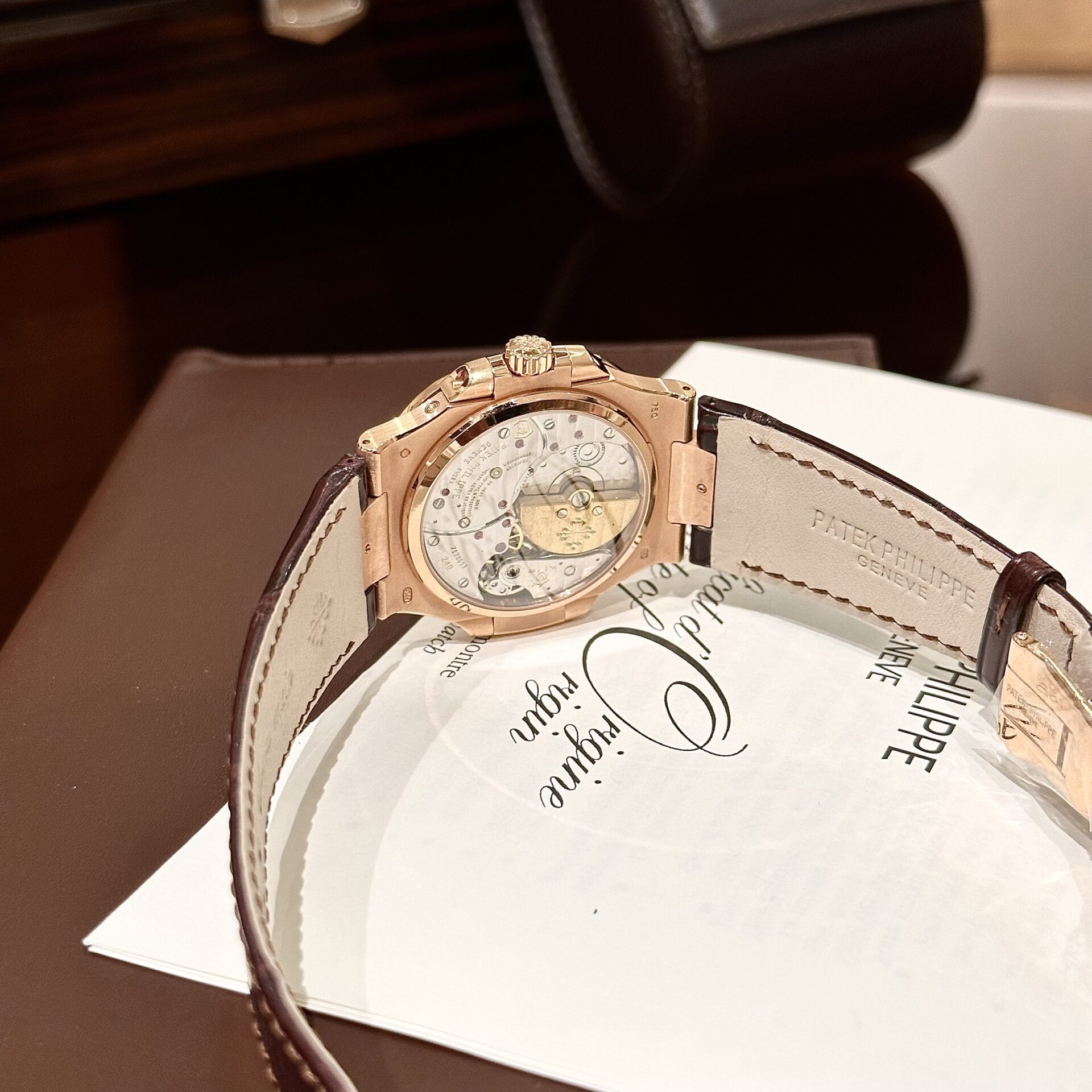 Patek Philippe Nautilus 5724 Gold Wrapped With Ruby Bezel 40mm - Top club