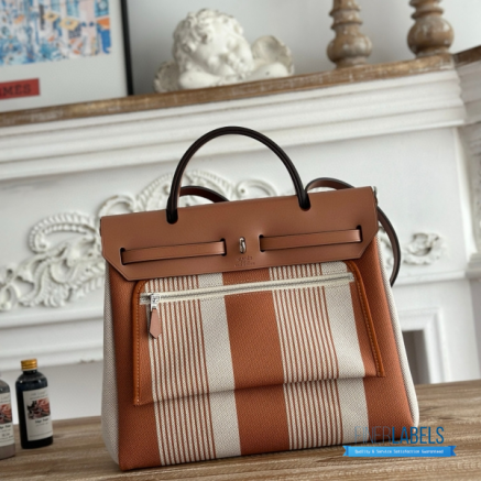 Hermès Herbag Zip 31 Bag | 31x25x10 cm | Luxury Canvas & Leather Shoulder Bag for Women | Spacious Everyday Hermès Tote1:1High-quality replica