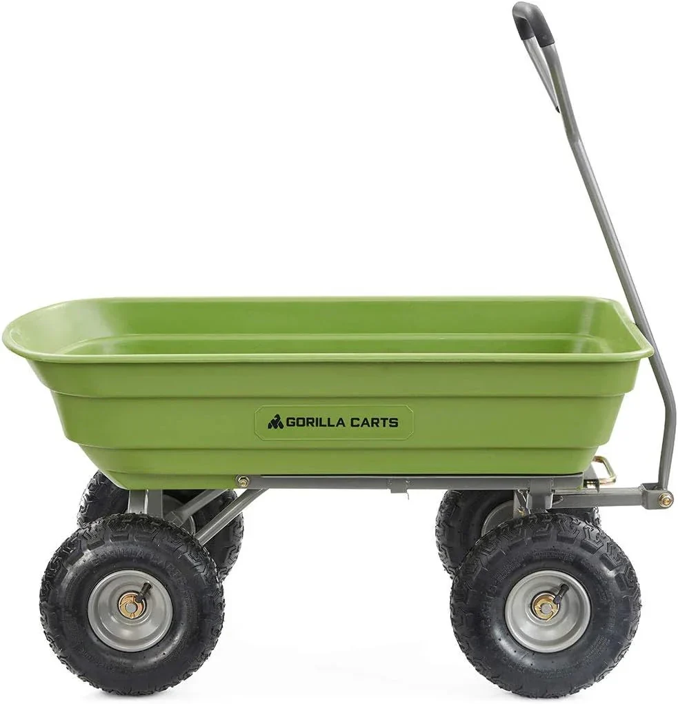 Gorilla Carts Utility Dump Wagon 6 Cubic Feet 1200 lb Capacity Black - GOR6PS - Image 22 Gorilla Carts Utility Dump Wagon 6 Cubic Feet 1200 lb Capacity Black - GOR6PS - Image 22