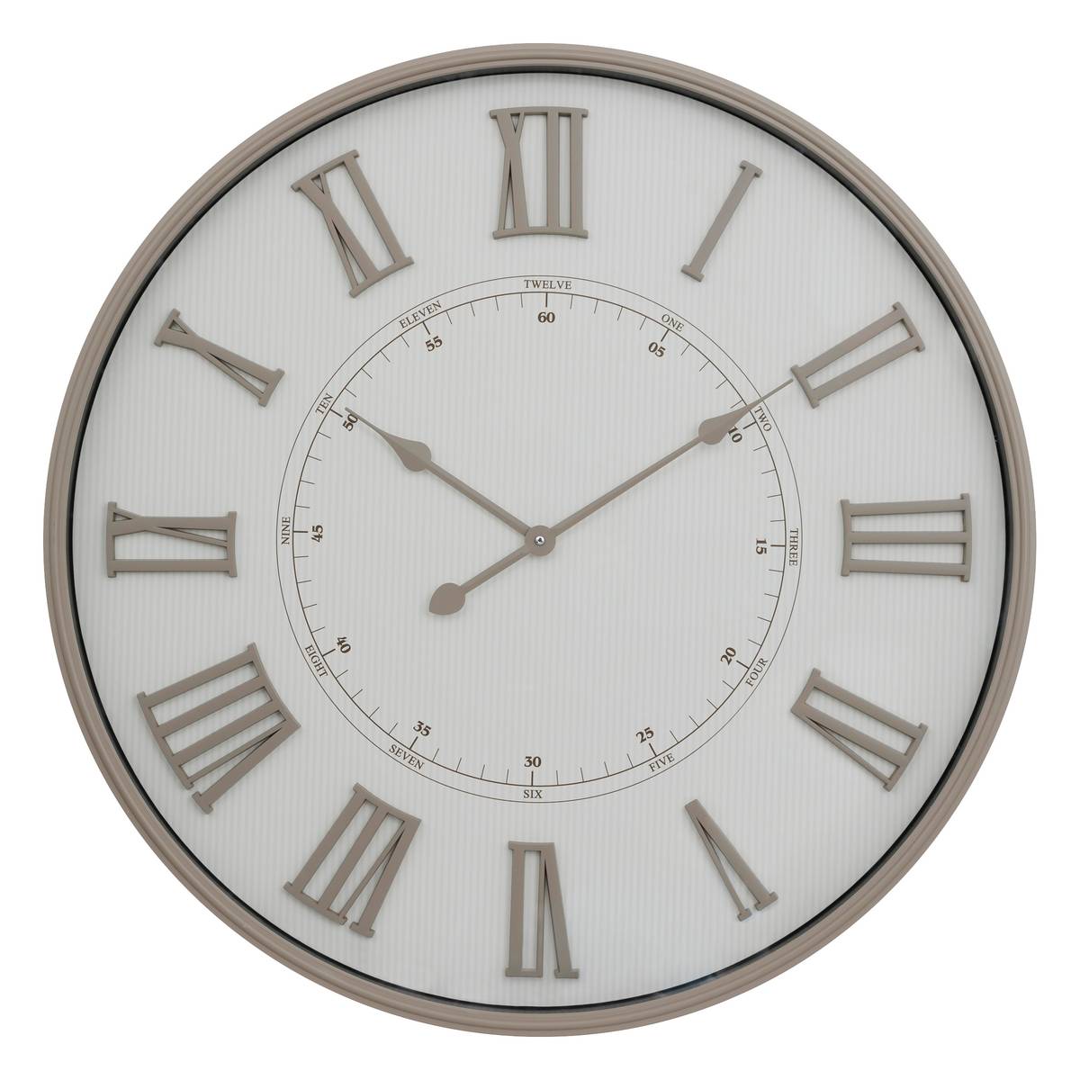Clock "Davina" Beige, D.76 cm
