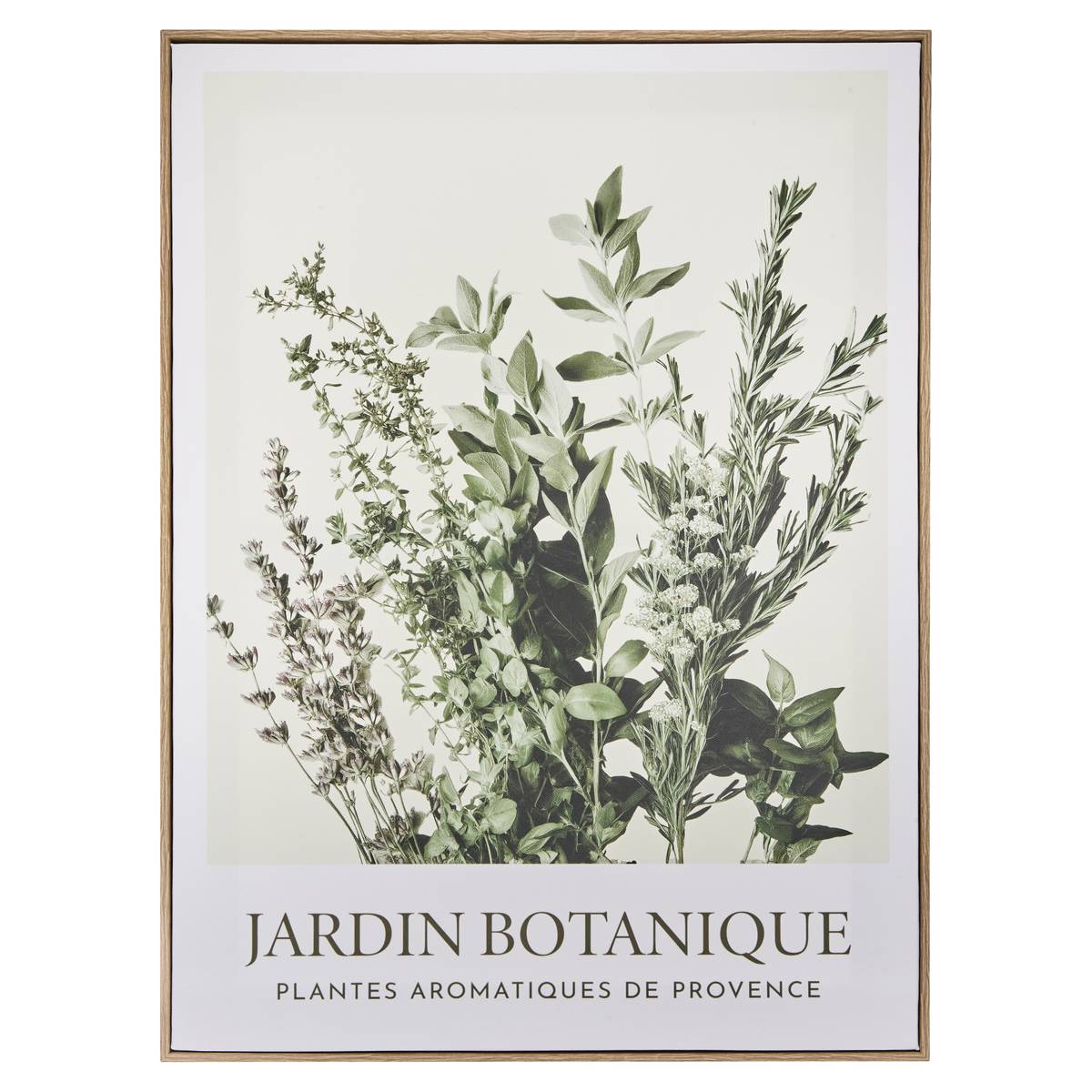 Framed Canvas Print "Cecilia" Green, 45x60 cm