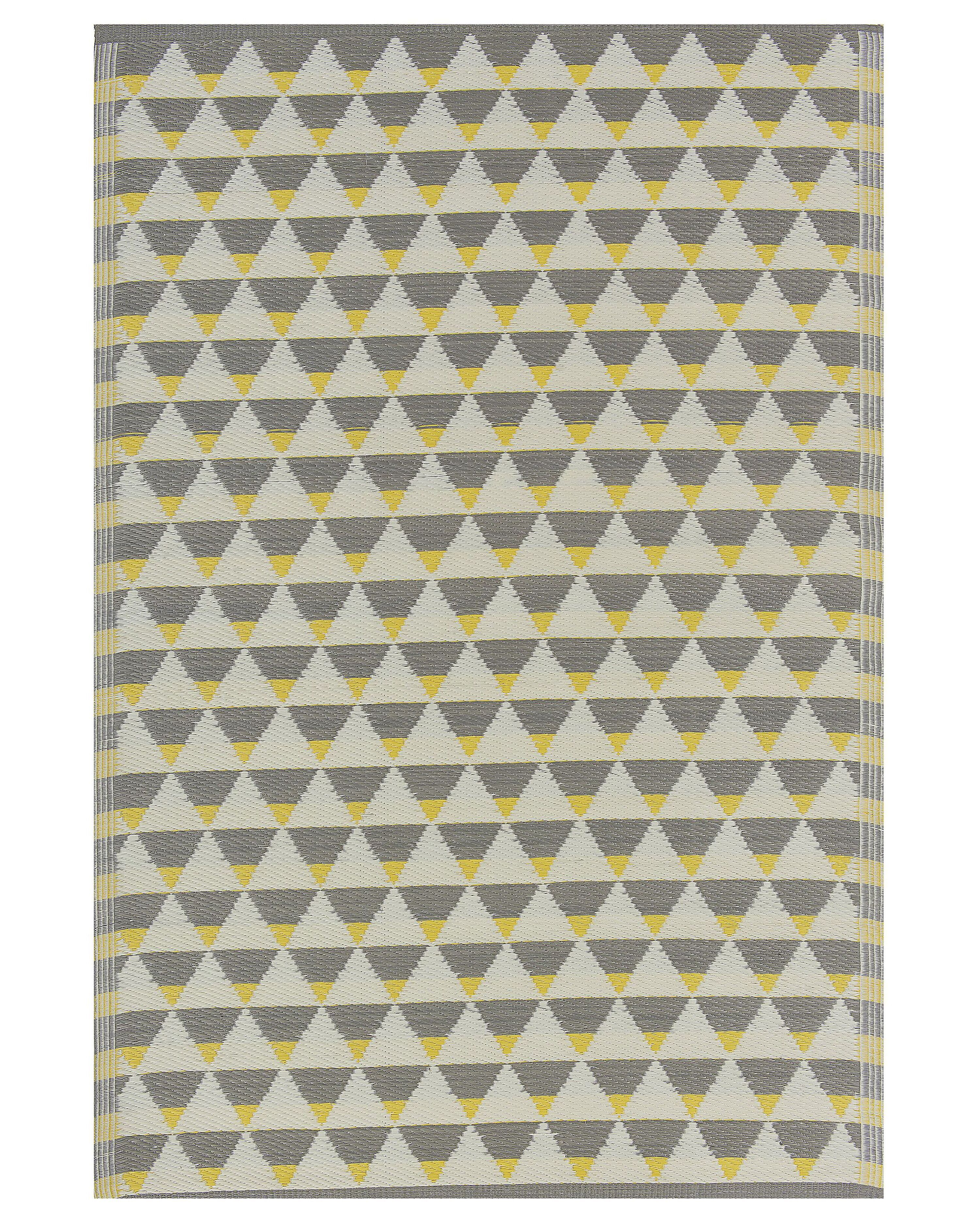 Outdoor Rug HISAR Grey 120 x 180 cm