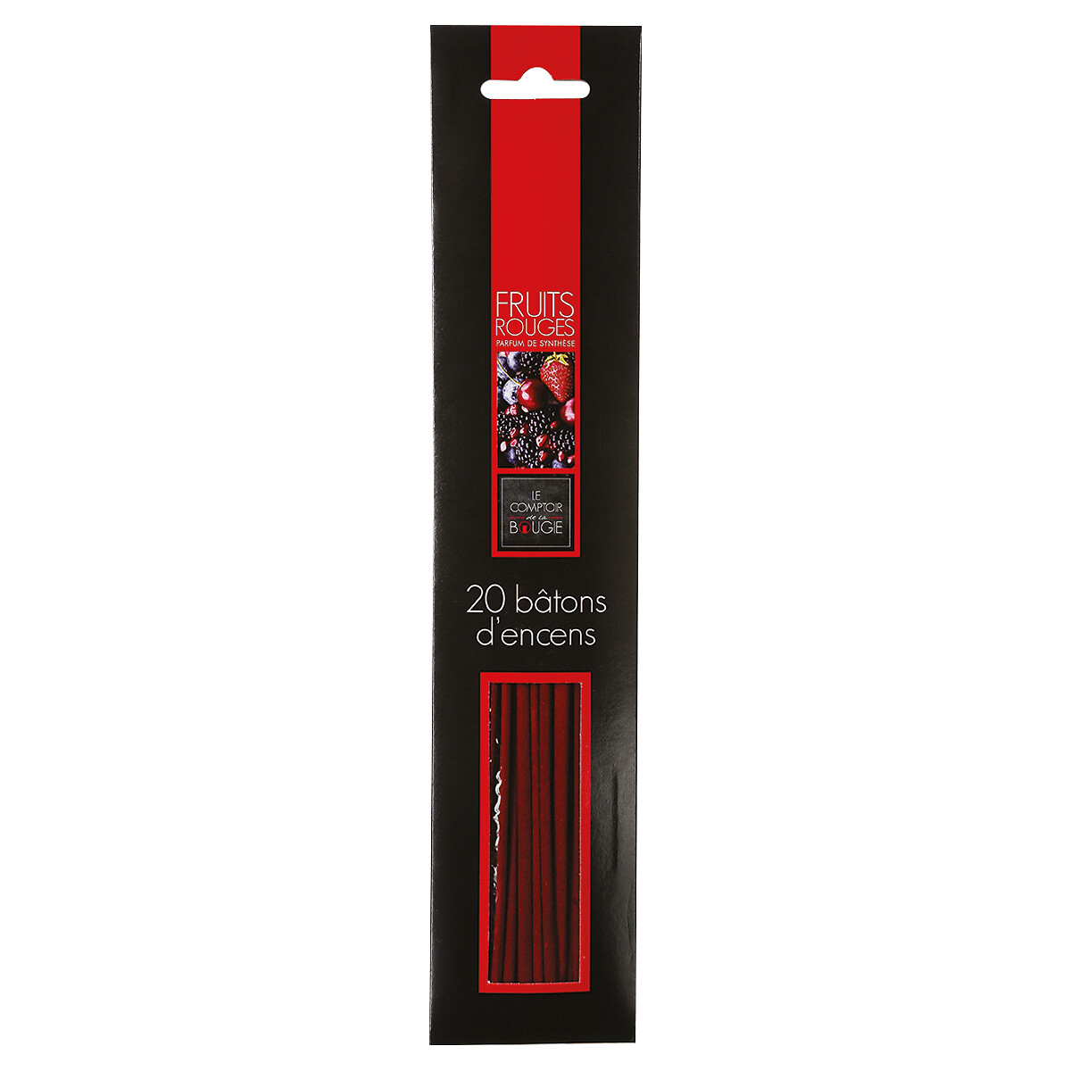 Set of 20 incense sticks Red fruits, H.25 cm