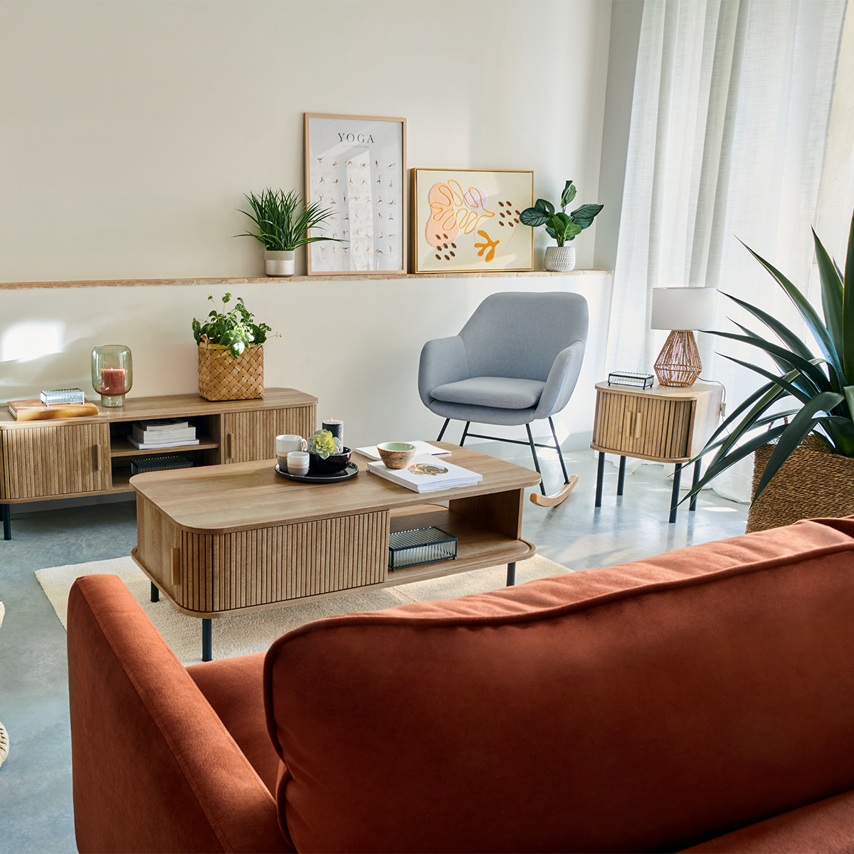 Sofa "Candice" 3 seats, Amber