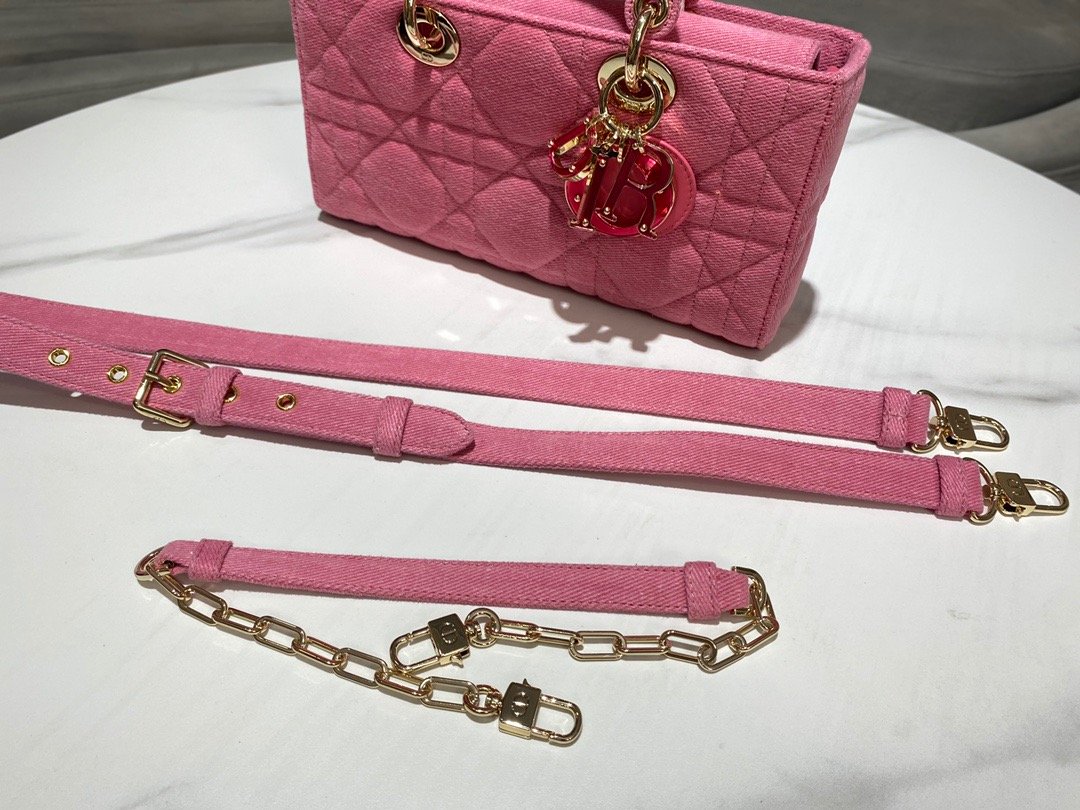 Christian Dior Lady D-Joy Bag Pink, For Women Women’s Handbags 26cm/10in CD M0540WTJA_M9291:1High-quality replica
