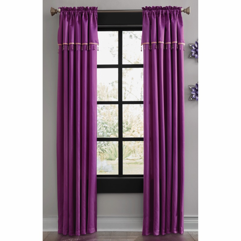 Miranda Beaded-Trim Panel - MIDNIGHT VELVET CATALOG