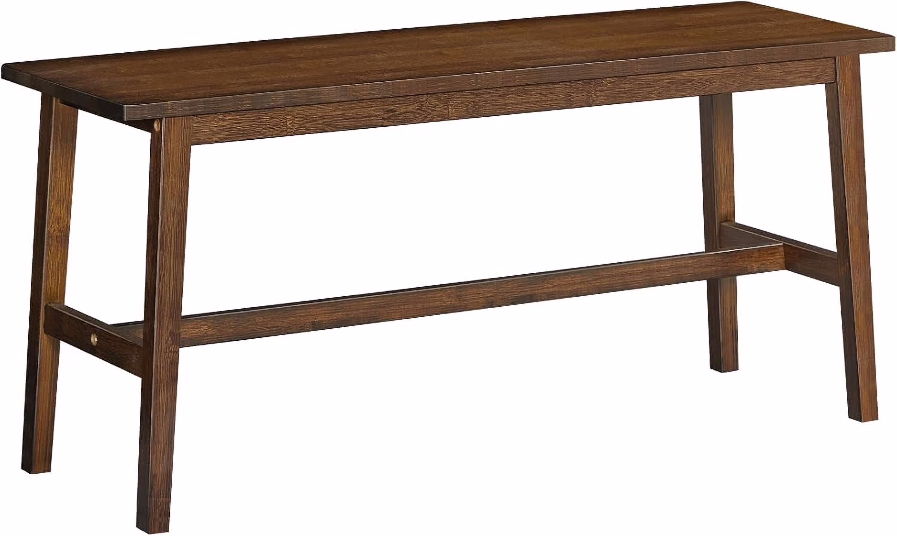 39.3'' Bamboo Dining Bench, Farmhouse Kitchen Table Bench, Kitchen & Living Room Furniture, Easy to Assemble, Sturdy and Stable, Mocha