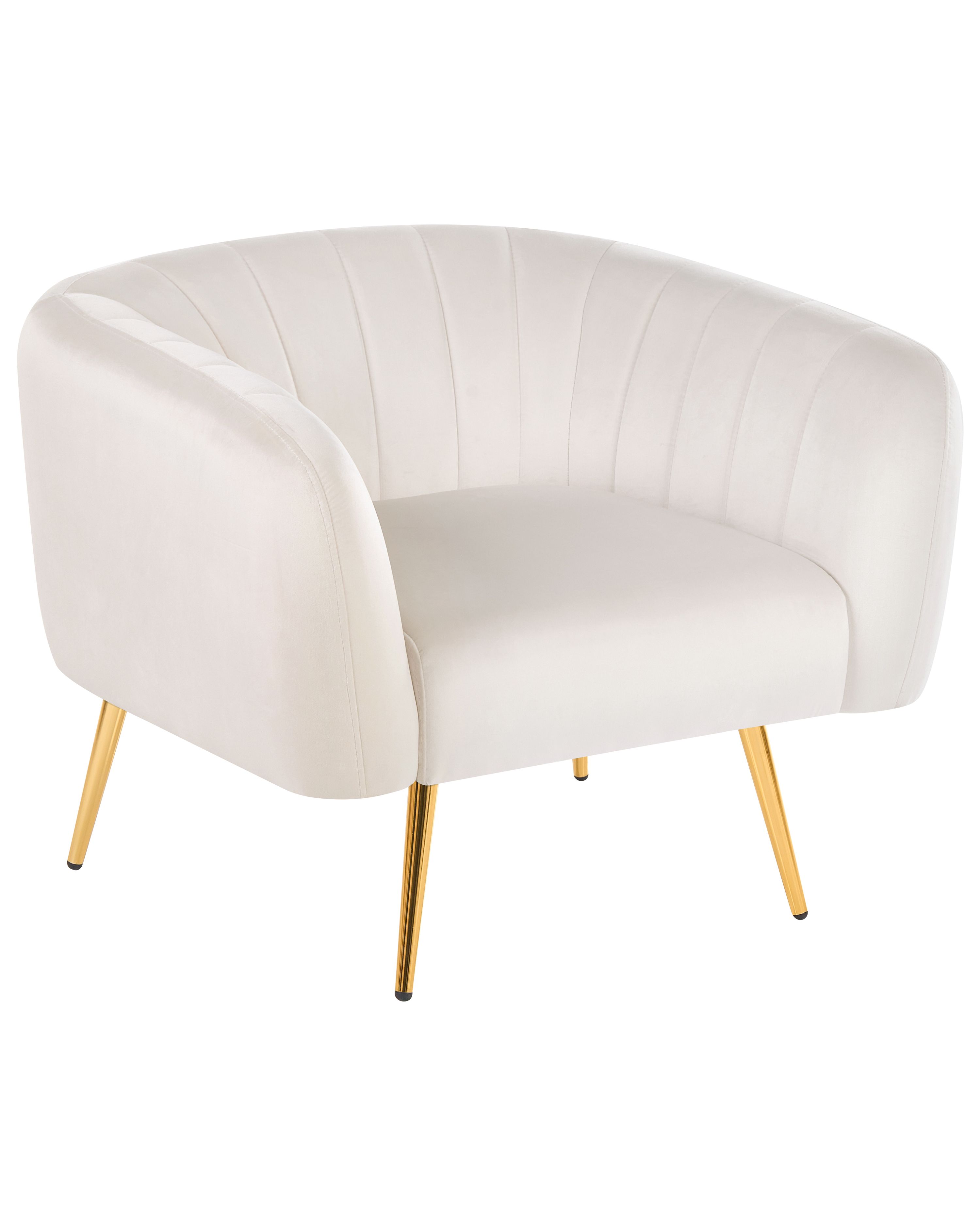 Armchair LACONIA Velvet Off-White