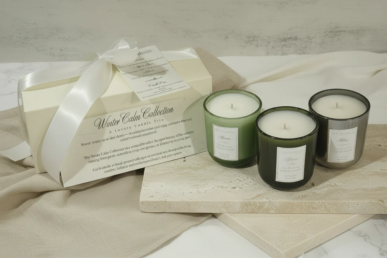 Winter Calm Collection �?A Luxury Candle Trio