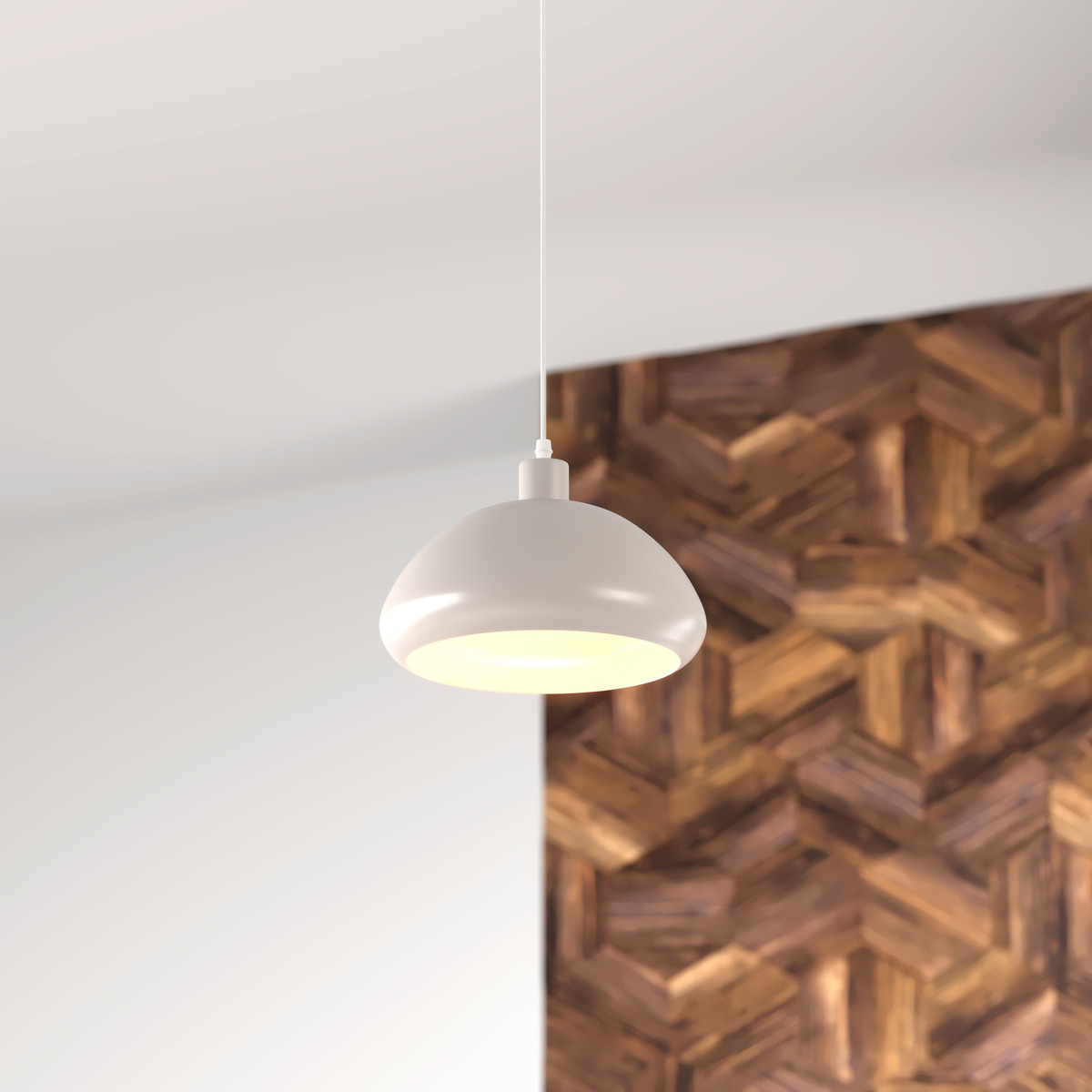 Pendant lamp "Savio" Beige, D. 27.5 cm