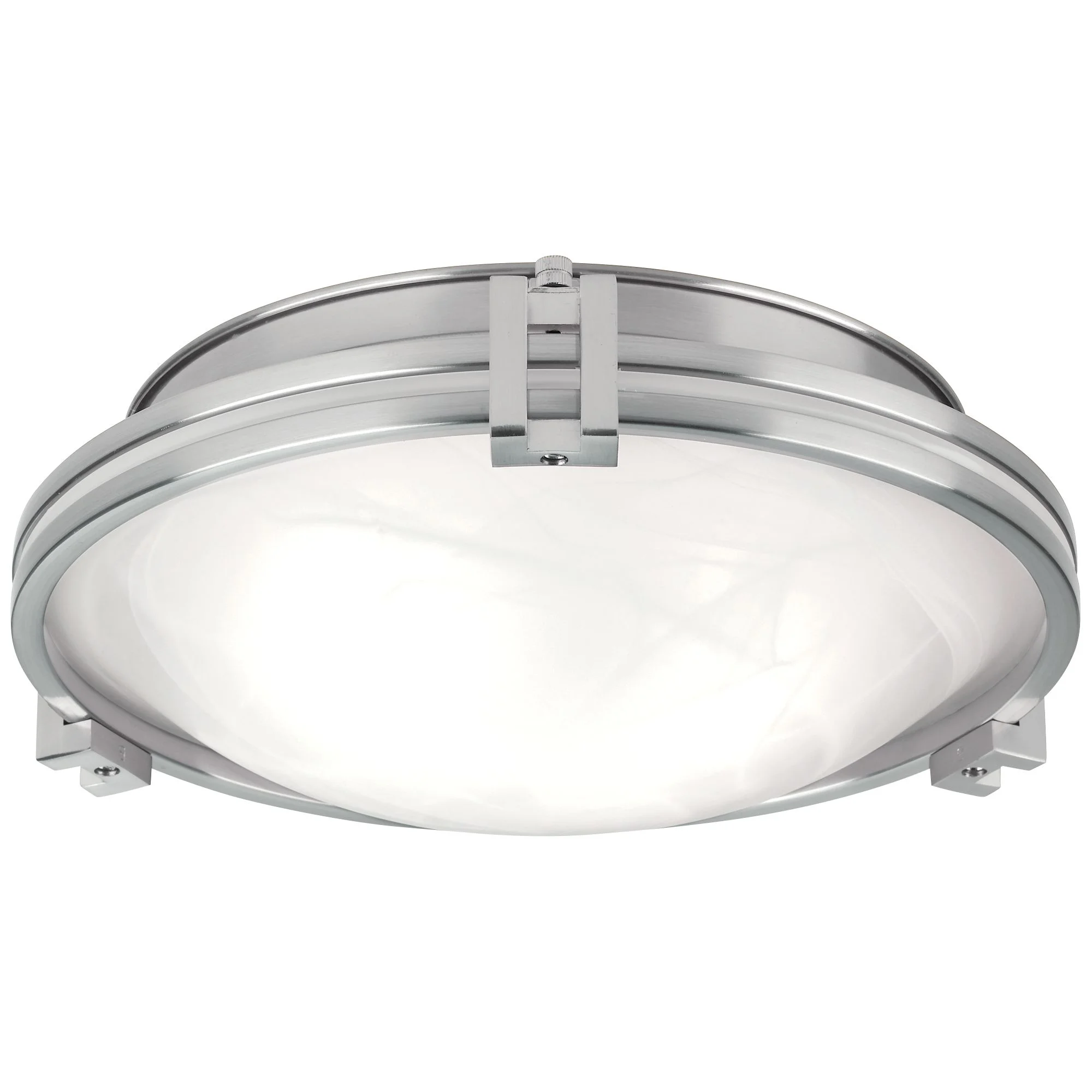 Possini Euro Design Deco Modern Ceiling Light Flush Mount Fixture 12 3/4