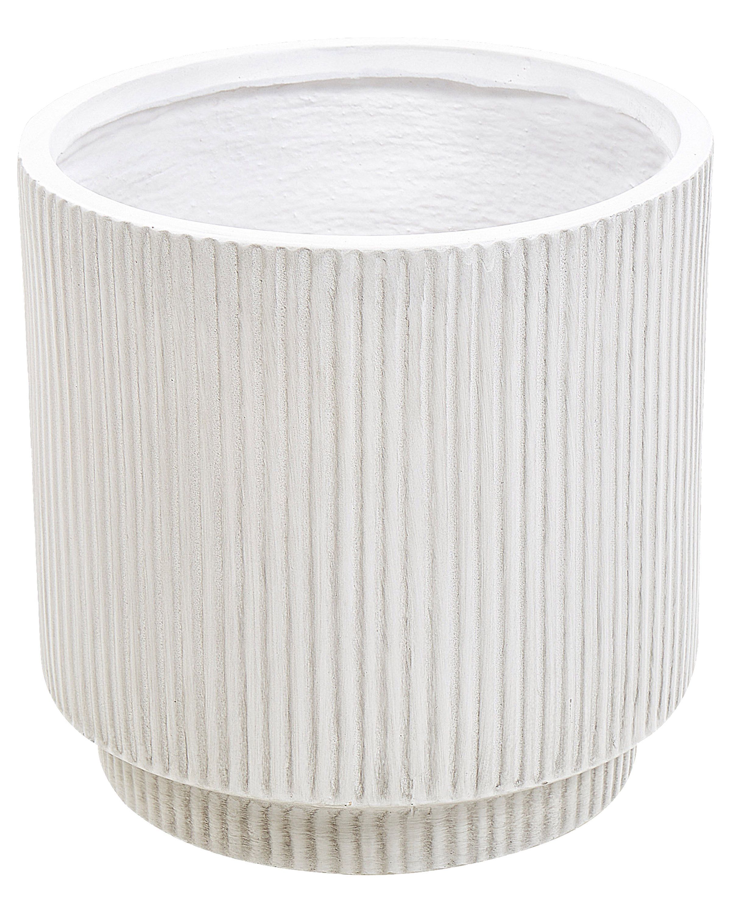 Plant Pot DARIA 30 cm Off-White