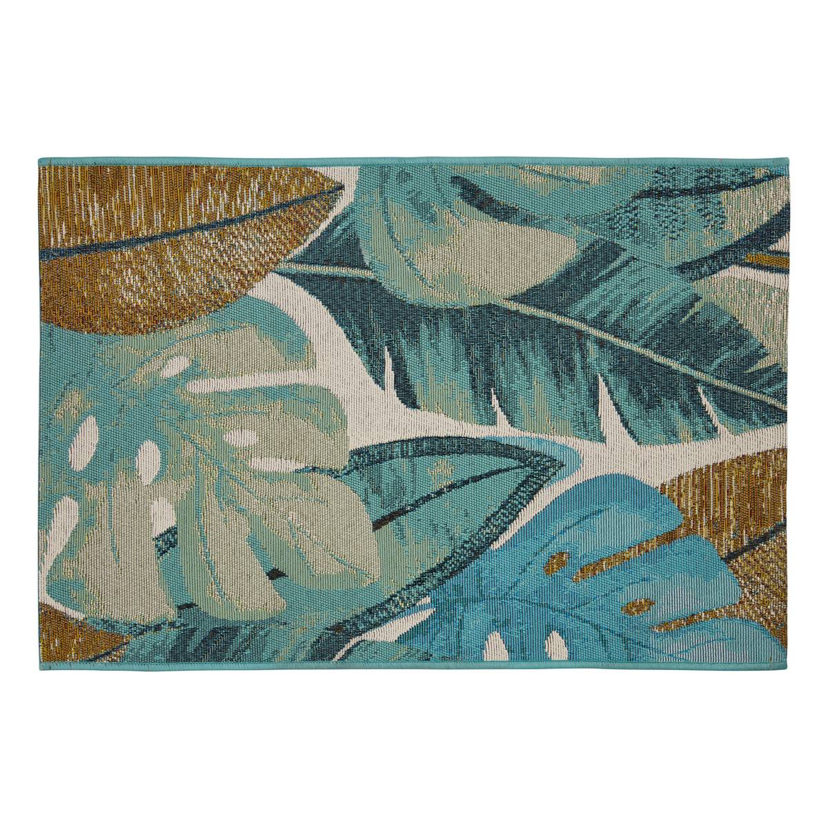 Rug "Tropical" Blue, 90x60 cm