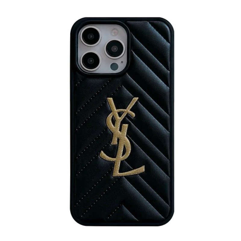 Saint Black & White Leather iPhone Case - Wholesale & Influencer